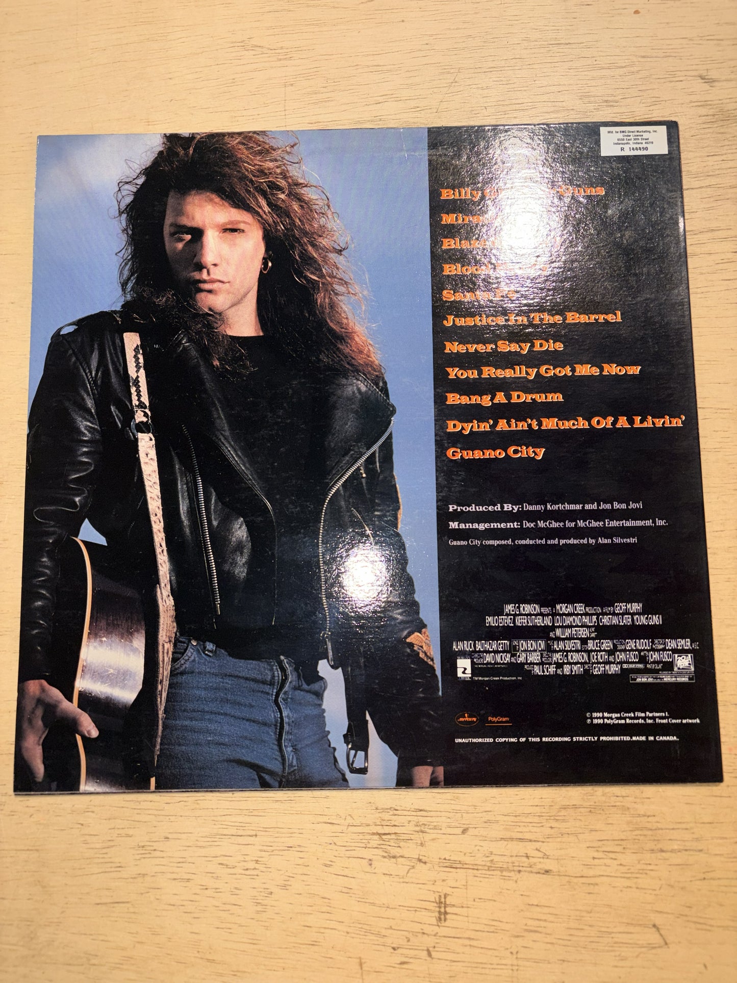 Jon Bon Jovi Blaze of Glory Soundtrack- Young Guns II Soundtrack